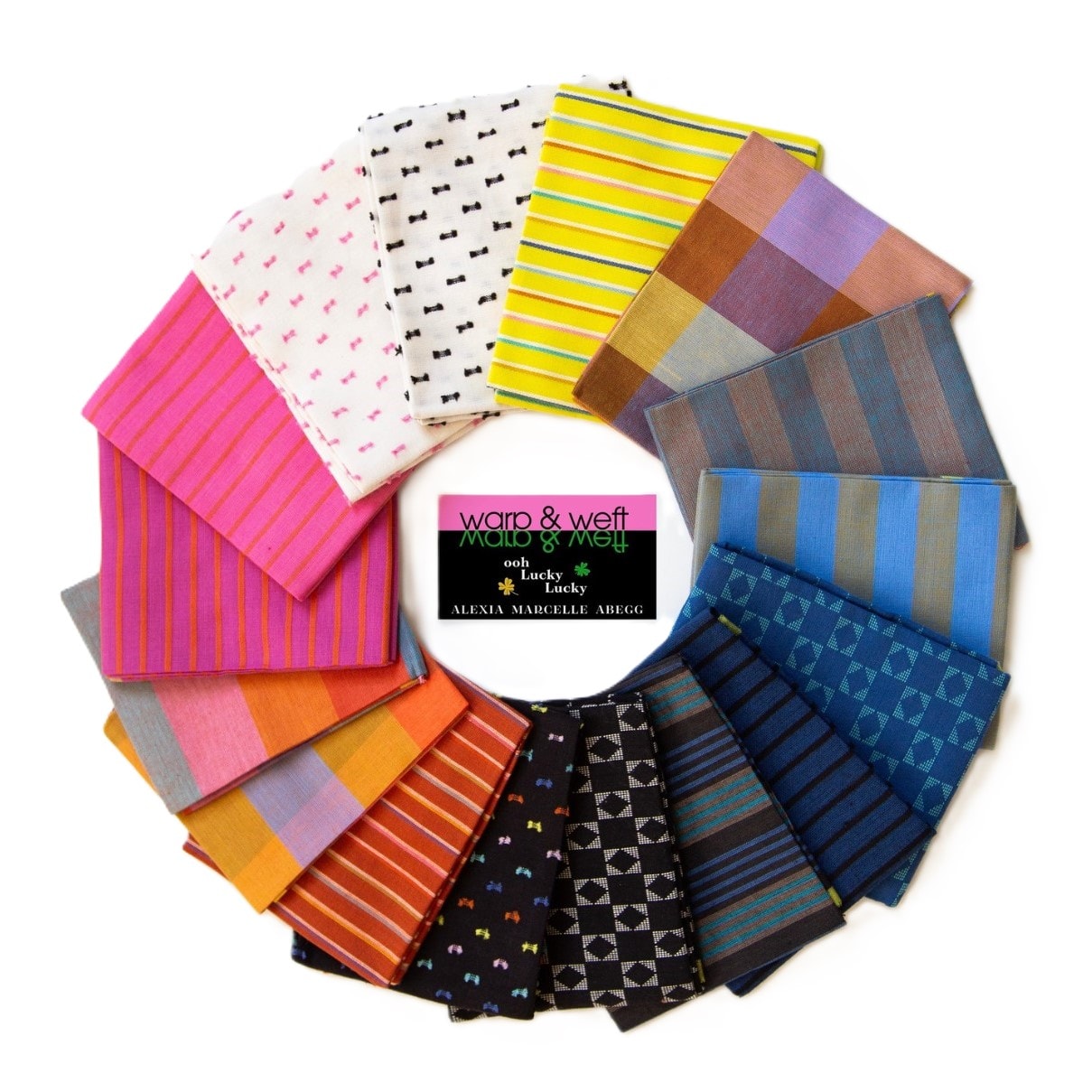 Warp and Weft Ooh Lucky Lucky Fat Quarter Bundle | Alexia Abegg | 16 FQs