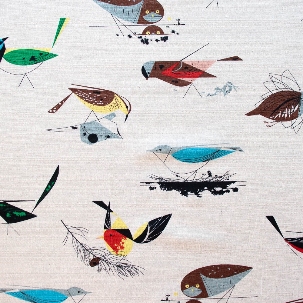 Western Birds - Multi BARKCLOTH