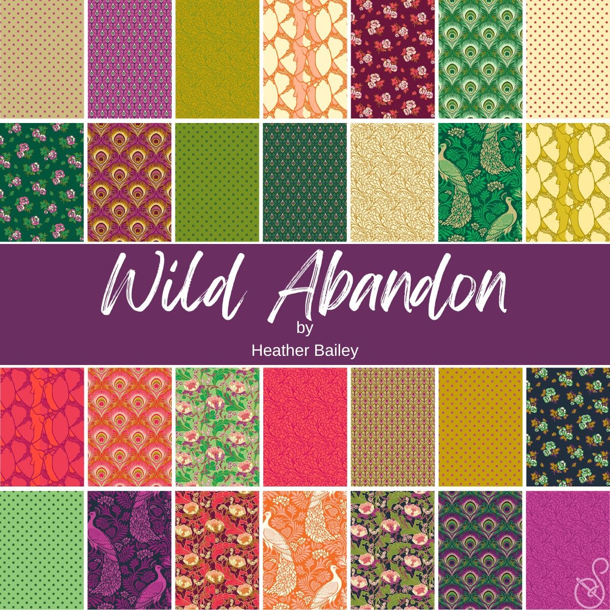 Wild Abandon Fat Quarter Bundle | Heather Bailey | 28 FQs