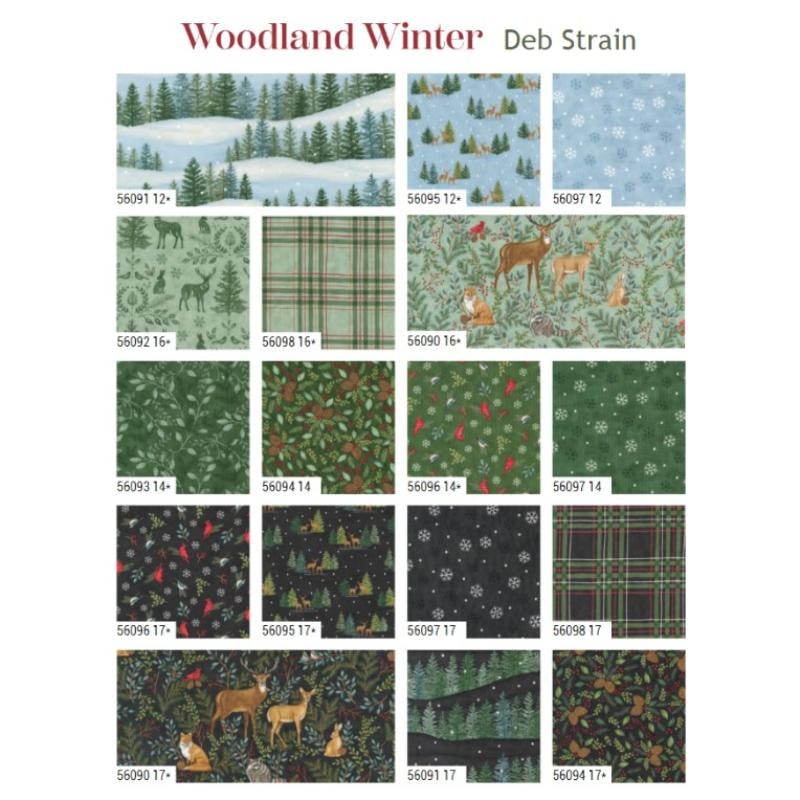 Woodland Winter Fat Quarter Bundle | Deb Strain | 32 SKUs